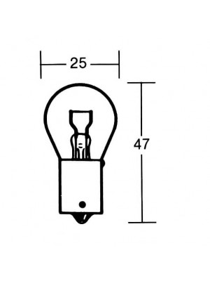 [209-079] Lampa PY21W 12V 21W BAU15s, gul